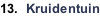 13.  Kruidentuin